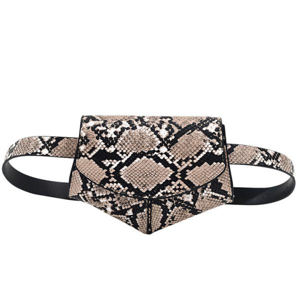 NEW: Small Pouch PU Leather Fanny Pack snake print fashion mini waist bag SH1615
