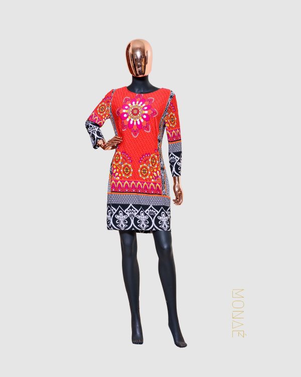 Joseph Ribkoff Multi Color Floral Dress in Size 14-16