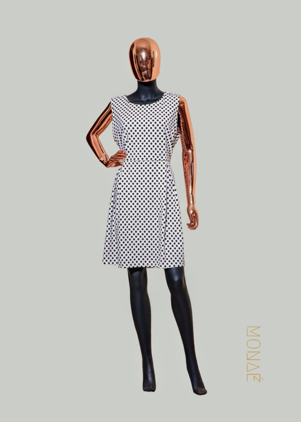Samya Plus Size Polka Dot Office Dress in Size 22