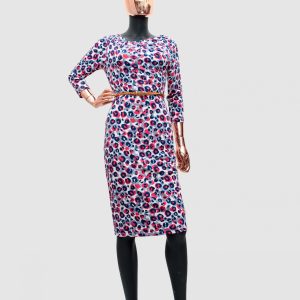 New Trendy 3/4 Women's Casual Patterned Dress Size 10-12UK