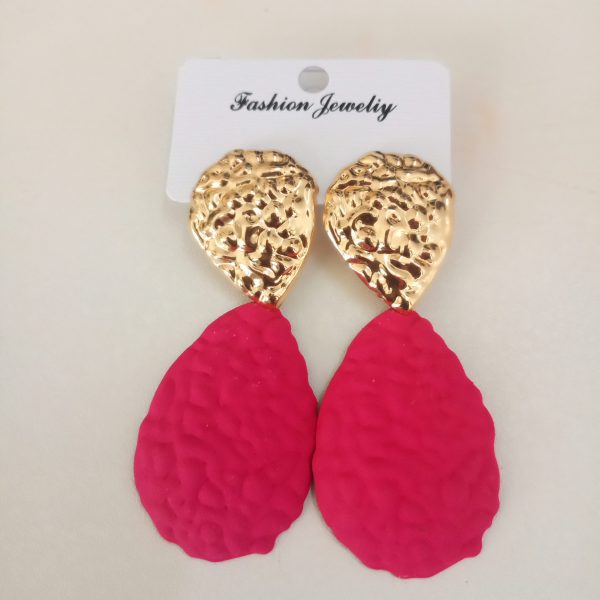 Glitz and Glam Polymer Clay Earrings in Pink 011