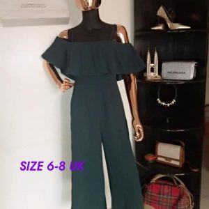 ALL GREEN JUMPSUIT in Size 8